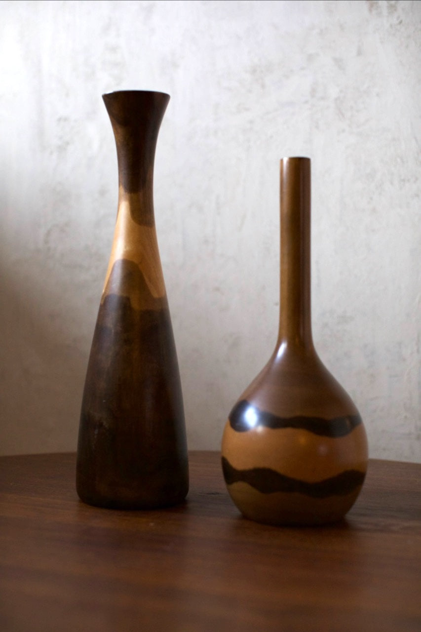 Wooden Vases