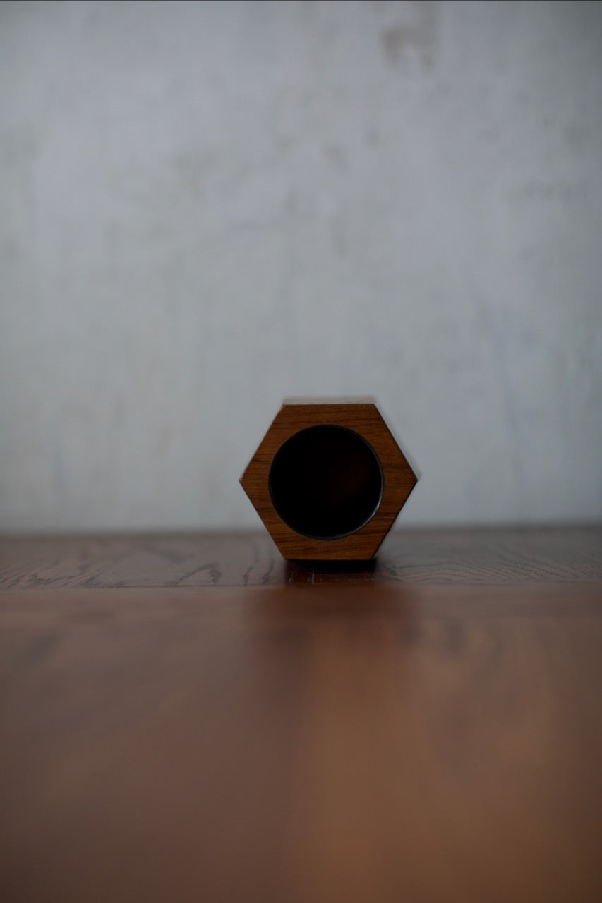 1960's Wooden Vase