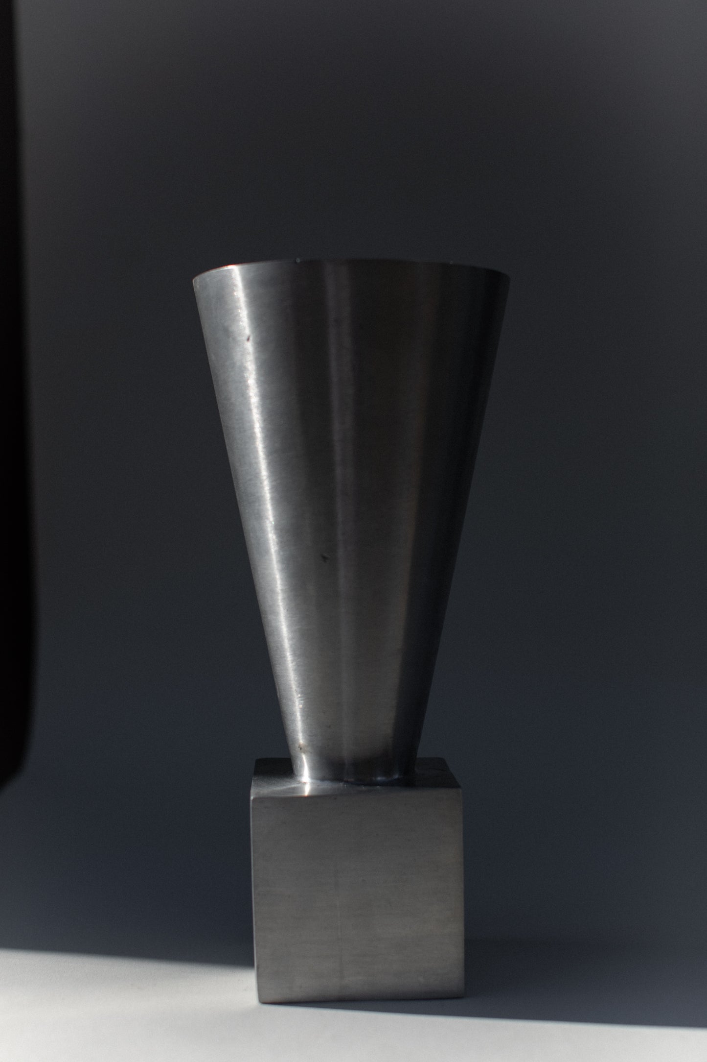 70's Aluminum Cast Vase