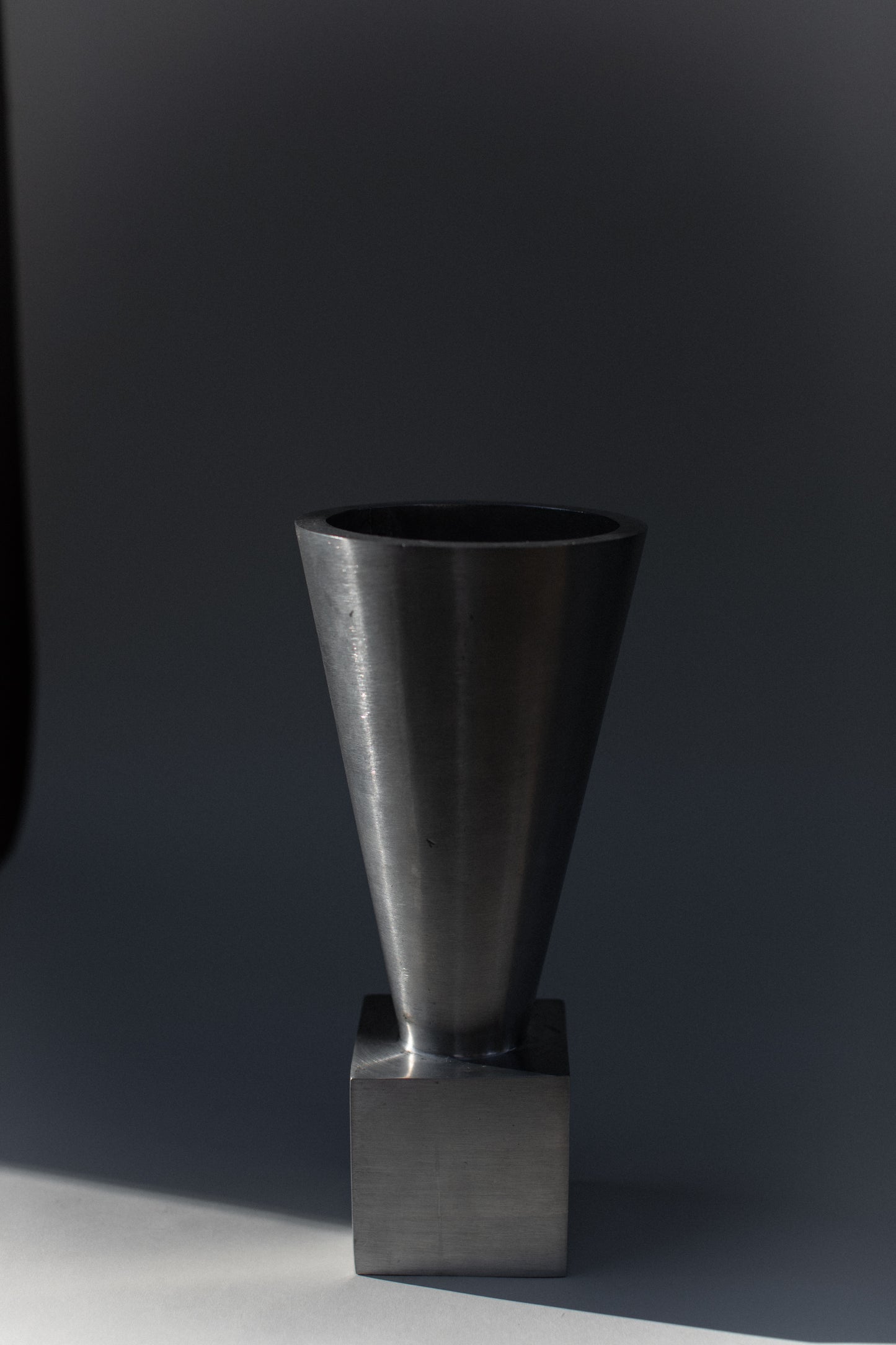 70's Aluminum Cast Vase