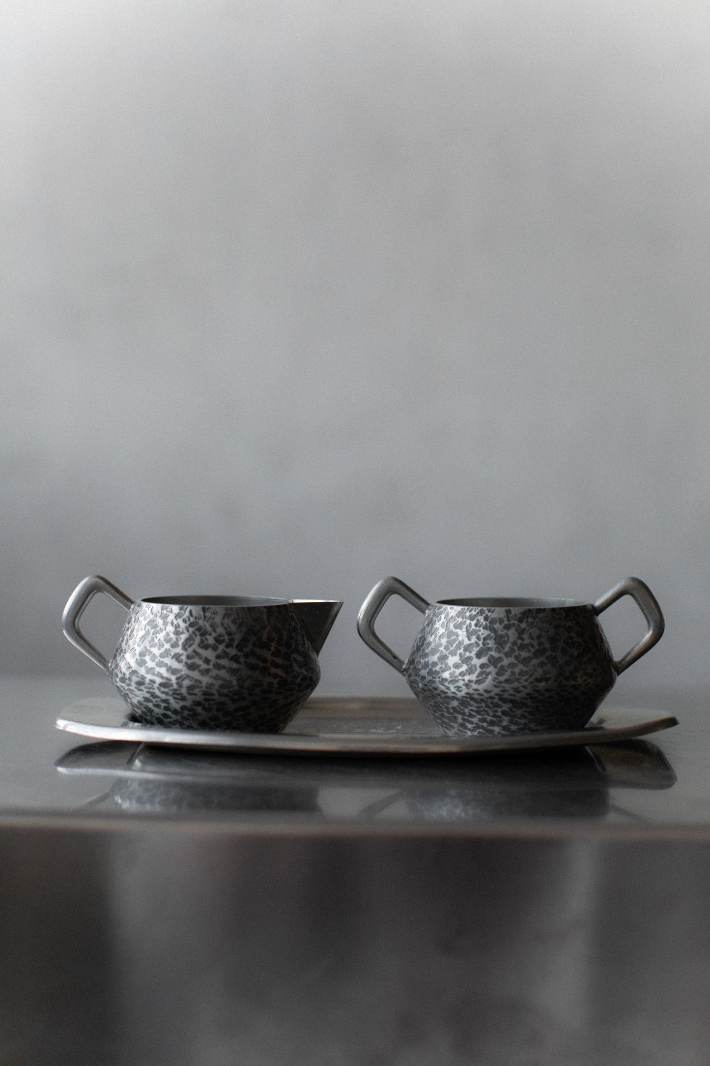 Tin Bowl and Spoons set