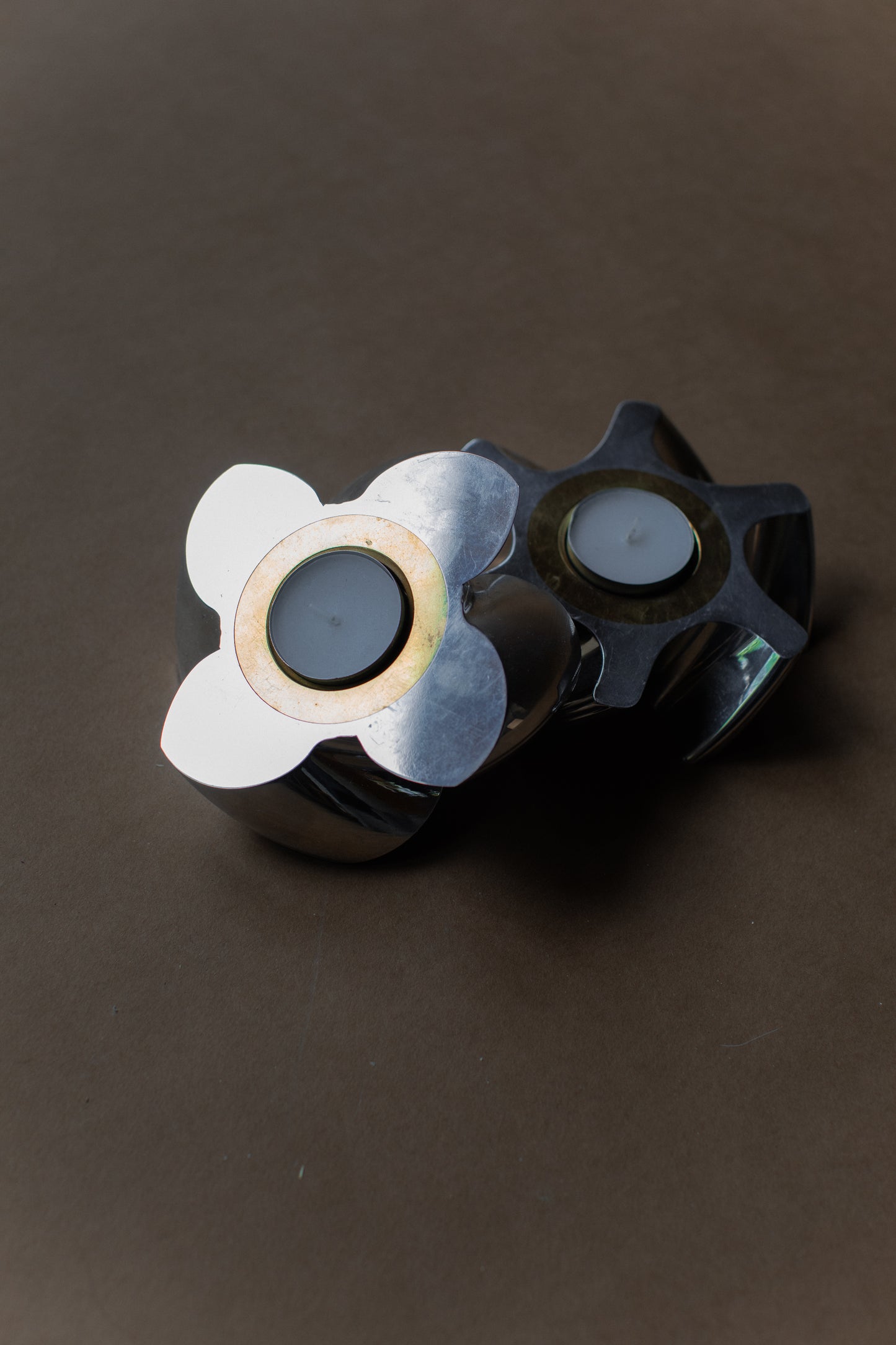 Steel Candleholders