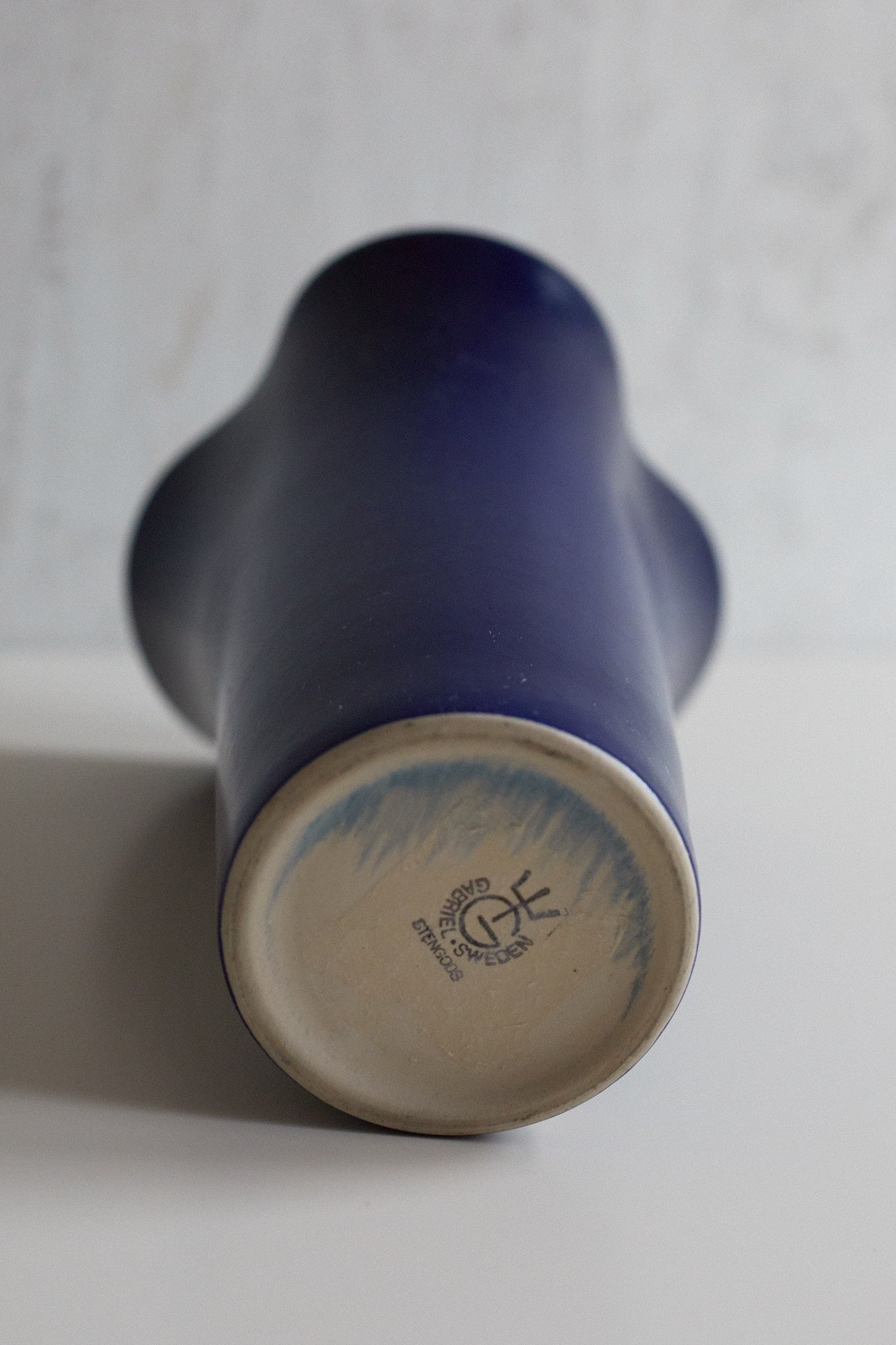 vintage blue vase