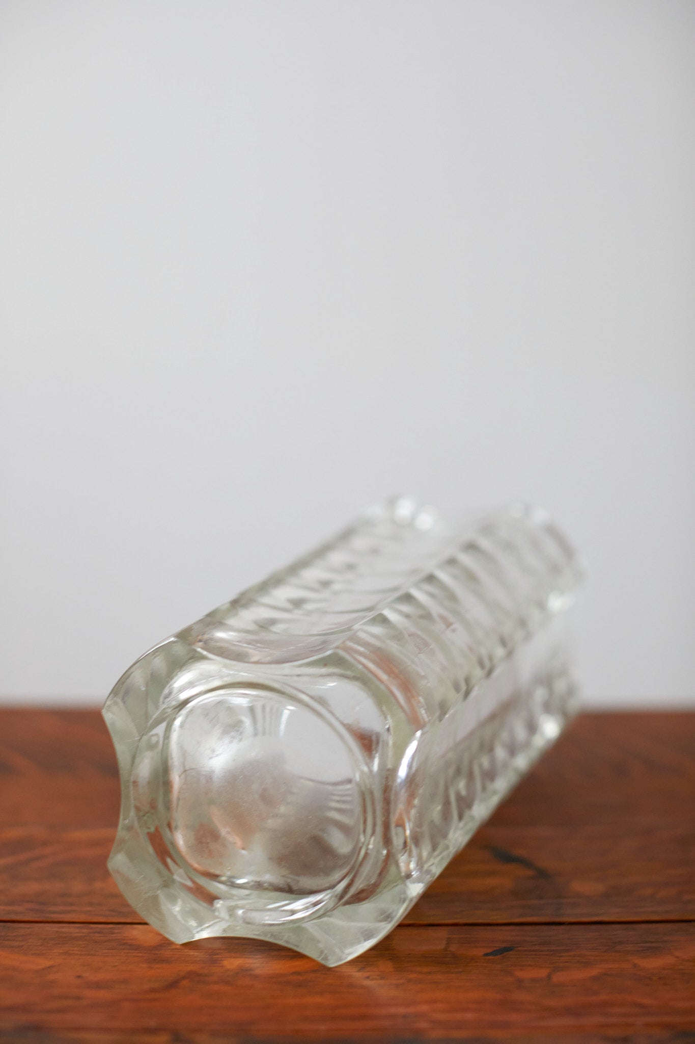 Vintage glass vase from france