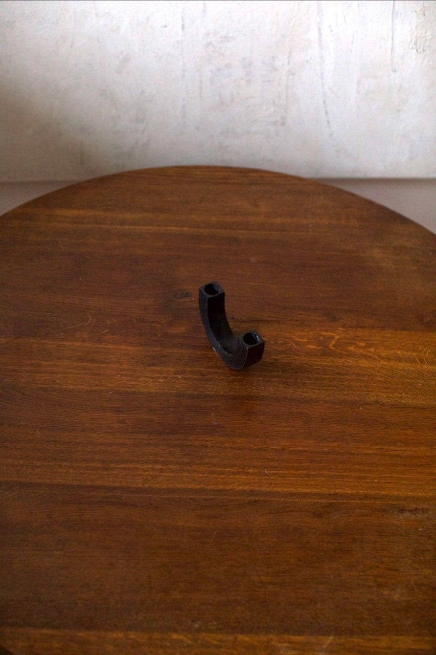 Black Steel Candleholder