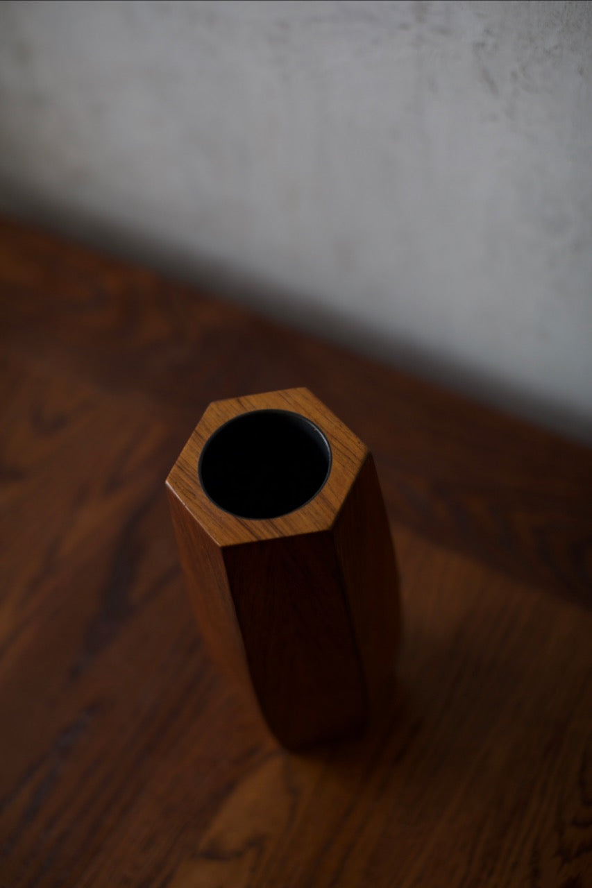 1960's Wooden Vase