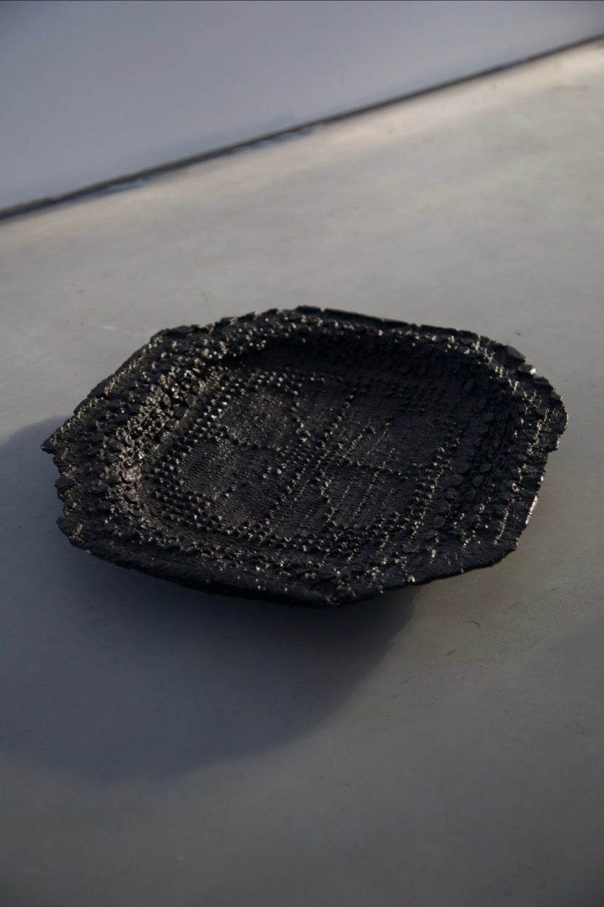Black Glazed Tray
