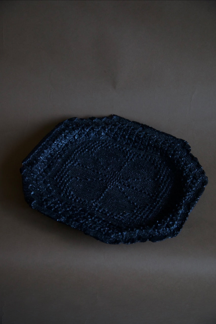 Black Glazed Tray