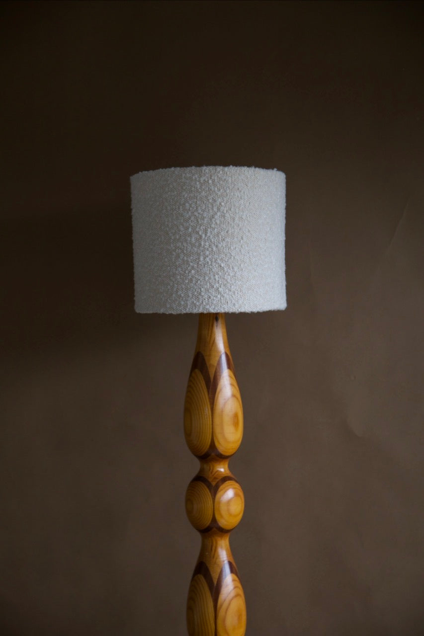 Turned Pine Floor Lamp