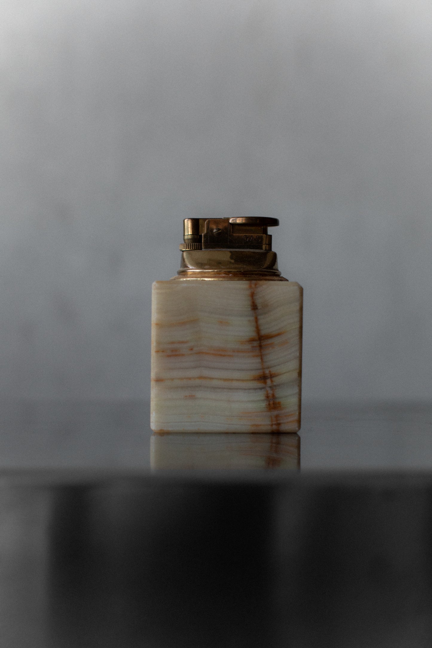 Onyx Ashtray and Lighter